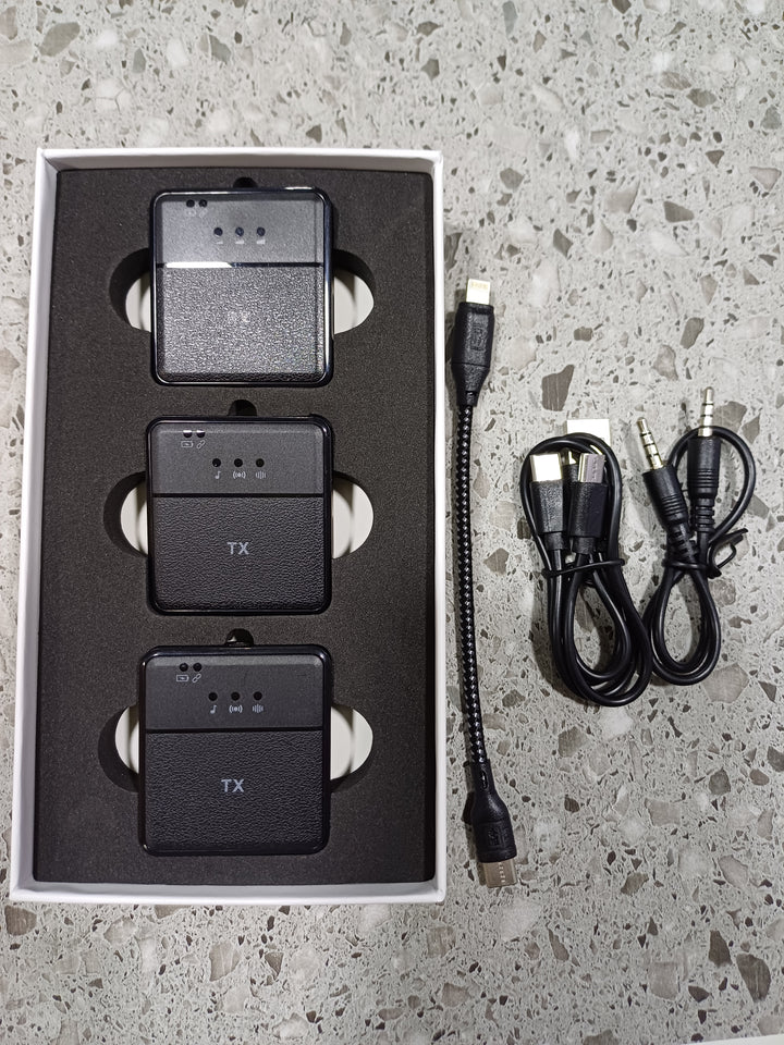 Micrófono Dual Solapa SX9 2 en 1