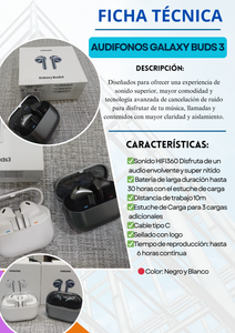AUDIFONOS GALAXY BUDS 3